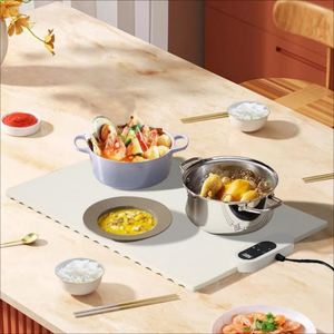 Adjustable <b>Electric</b> Warming Tray Custom Logo Silicone Heating Mat <b>Pads</b> Foldable Roll Food Mat & <b>Pads</b> - Product Image 2