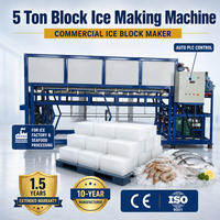 Machine à glaçons industriels de 5 à 20 tonnes, fabrication directe en Chine, machine à glaçons de 25 kg pour usine de glace