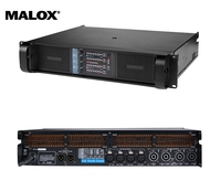 Amplificateur de puissance professionnel MALOX FP10000Q audio 4 canaux classe TD 10000W, réponse en fréquence 20Hz-34kHz, taux de variation 60V/us, XLR