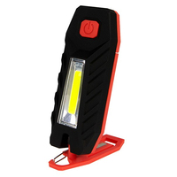 Lampe de travail portable à LED COB rotative à 360 degrés, 2W, 180LM, alimentée par batterie, indice de protection IP20, angle de faisceau de 120 degrés