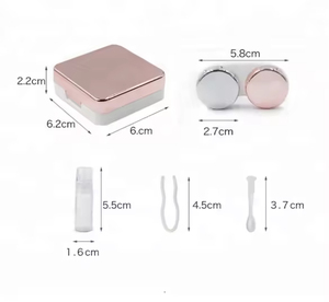 Semplice Mini Contenitore in Plastica per Lenti a Contatto, Custodia da Viaggio Multiuso per Lenti a Contatto, Prodotti Chimici Domestici Quotidiani - Product Image 4