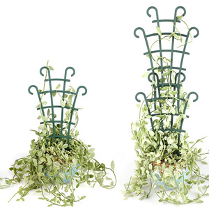 Pot de fleur d'escalade de poteau de <span class=keywords><strong>support</strong></span> de vigne de rose de <span class=keywords><strong>lierre</strong></span> vert avec l'outil de jardinage de plaid de corne de mouton pour des fournitures de jardin - Product Image 4