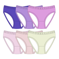 Souffle de bambou en fibre de bambou respirant sous-vêtements en tissu de bambou vêtements pour enfants vente en gros