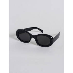 Lunettes de soleil ovales WId de haute qualité noir UV 99% bloquant léger Vintage disponible Beige Transparent blanc vert fait Tac - Product Image 1
