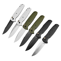 Couteau de poche pliant tactique de chasse en acier D2 style BM 4300 multicolore personnalisé en gros avec manche G10