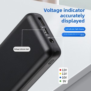 แบตสำรองเคลื่อนที่ความจุขนาดใหญ่<span class=keywords><strong>20000</strong></span><span class=keywords><strong>ม</strong></span>ิลลิแอ<span class=keywords><strong>ม</strong></span>ป์22.5<span class=keywords><strong>ว</strong></span>ัตต์เอาต์พุต DC 7.4โวลต์12โวลต์สำหรับเครื่องปรับอากาศเสื้อผ้าและพัดล<span class=keywords><strong>ม</strong></span> - Product Image 4