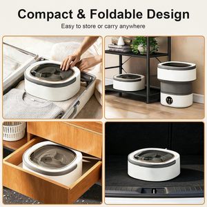Foldable Washer and Dryer Combo Wash Pant Underwear Small Laundry Folding Portable <b>Mini</b> <b>Washing</b> <b>Machine</b> with Dryer Price - Product Image 4
