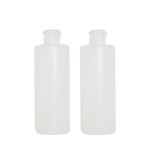 ขวดสี่เหลี่ยมแบน HDPE สีขาว ขนาด 250 มล. พร้อมหัวปั๊มสเปรย์ บรรจุภัณฑ์แบบฝาพับ สำหรับแชมพู โลชั่น อีมัลชั่น เครื่องสำอาง น้ำหอม พิมพ์ลายสกรีน - Product Image 1