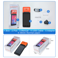 Offre Spéciale 5.5 pouces Pos Machine 8 cœurs WIFI BT 4.0 sans fil Mobile Pos Terminal Restaurant 58mm imprimante thermique Pos systèmes