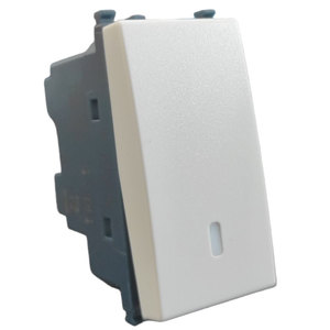 Interruptor de Pared Monopolar Blanco Compatible con Inversor Vimar Arke - Product Image 1
