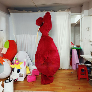 Costume da Mascotte Gigante Personalizzato a Forma di Mostro Rosso, Interattivo e Indossabile, per <span class=keywords><strong>Halloween</strong></span>, Carnevale, Parchi a Tema, Attrazioni ed Eventi a <span class=keywords><strong>Noleggio</strong></span> - Product Image 2