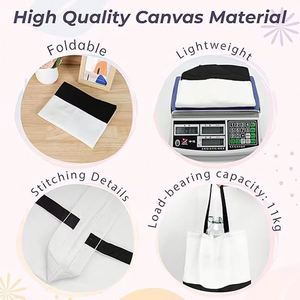 Bolsas de Lona Grandes con Estampado Animal y Logotipo Personalizado, para Sublimación, Asa Larga, 18.5x15x4 Pulgadas, Resistentes, para Compras - Product Image 4