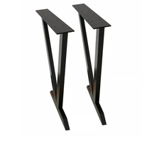 Fabricant de table à manger industrielle en acier et métal Base de support Pieds de table pliants en forme de X