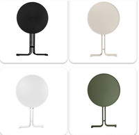 Tables pliantes en plastique robustes et pliables, design moderne, pour usage extérieur/intérieur, jardins