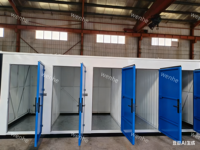 Conteneur de rangement extérieur à assembler avec porte battante, unité de stockage en acier en kit