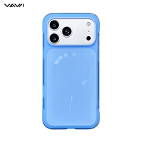 Étui magnétique à coussin d'air VAWI B555 pour iPhone 17 18 Pro et Pro Max avec texture CD et anneau de protection de l'objectif OEM ODM Commande en gros