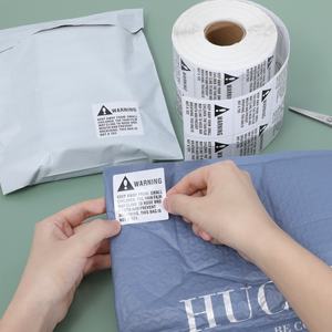 Étiquettes d'emballage alimentaire en plastique brillant de haute qualité, 4x6 pouces, thermiques directes, imperméables, adhésif puissant, autocollants d'expédition vierges - Product Image 1