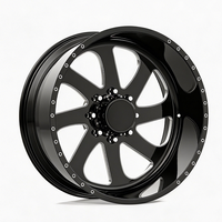 SL 22X10 26X10 20X12 26X14 Velg Truk Tempa Custom Deep Lip Polished dengan 6X139.7 8X165.1 8X180 untuk Chevy Silverado 1500