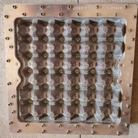 Machine de fabrication de moules pour barquettes/cartons à œufs en pâte à papier recyclé, modèle HK, en aluminium/cuivre/plastique, certifiée qualité, procédé CNC