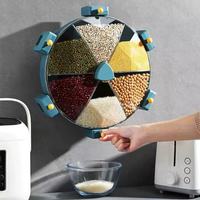 Conteneur de stockage de farine étanche à l'humidité pour cuisine, grande capacité, distributeur de riz