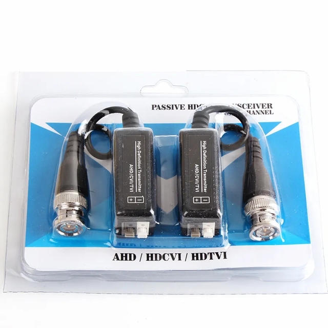 Single Channel 1080P 5MP 8MP Passive Video Balun Monitor HD Twisted Pair Transmitter BNC to RJ45 Connection Made of Plastic