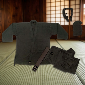Uniformes de Karate Unisex Personalizados Negros de Algodón 100% de 12 Onzas (340 g) para Artes Marciales y Entrenamiento de Karate - Product Image 3