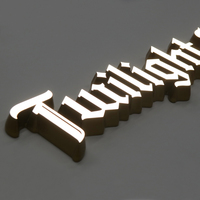 Logo personnalisé Commercial 3D LED Alphabet Acrylique Business Storefront Signage Shop Channel Publicité LED Lettre Enseigne