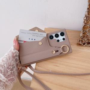 Tracolla da polso a tracolla custodia per telefono custodia inserto scheda per samsung S25 ultra S24 ULTRA <span class=keywords><strong>A53</strong></span> Trending Card <span class=keywords><strong>Cover</strong></span> per telefono - Product Image 5