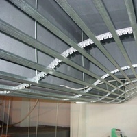 Goujons et chenilles métalliques galvanisés pour fourrures Grille de plafond Système de suspension Cadre de plafond