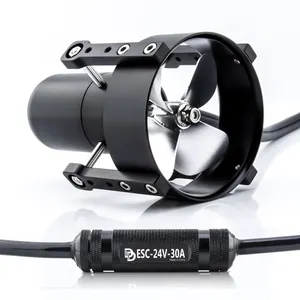 Propulsor de arco marino usado, propulsor eléctrico de 12v DC TD4.8KG, 48v, 320w, propulsor Rov de popa bajo el agua con ESC de 100A para barco