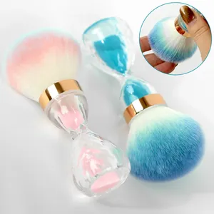Cepillo para Uñas de Gel, Herramienta de Manicura, Cepillo para Polvo de Uñas con Mango de Reloj de Arena, Suave para Eliminar Polvo y Limpiar - Product Image 1