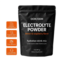Poudre d'électrolytes hydratante Keto pour adultes en gros, supplément nutritionnel sportif végétalien avec gestion énergétique, mélange de boissons à base de plantes