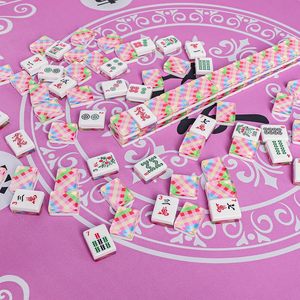 ชุดกระเบื้องไพ่นกกระจอกอะคริลิกอเมริกันออกแบบได้ตามต้องการเกมไพ่นกกระจอกสิงคโปร์เกมไพ่นกกระจอกมาเลเซียญี่ปุ่นงานฝีมือของขวัญ - Product Image 2