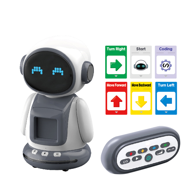 Intelligent Record 2.4g Wireless Remote Control Model Robot Toy With Light Music
