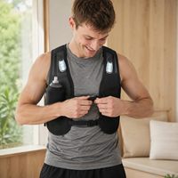 Leichte Laufweste Hydrations-Rucksack Sportweste mit Mehrfach-Taschen für Wandern, Trailrunning und Radfahren