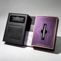 Boîte cadeau personnalisée avec couvercle et base pour rasoir électrique, avec insert blister, poignée et ruban, emballage de vente au détail