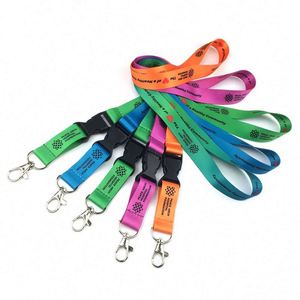 Customizable Logo Polyester With <b>Hook</b> Personalized Rope Featuring Promotion Sublimation Lanyard - Product Image 1