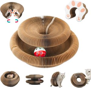 Griffoir en carton pour chat, jouet interactif pour chat, jouets à forme changeante, jouet à griffer pour chat - Product Image 1