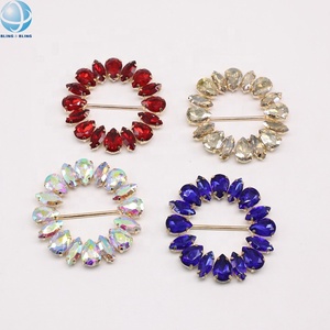 Hebilla redonda de diamantes de imitación de colores de 55mm para mujer, hebilla de cinturón de cristal para la cintura, faja para ropa, deslizador, bufanda DIY, anillo, zapatos, hebilla de aleación - Product Image 2