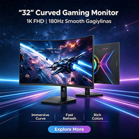 Moniteur de jeu incurvé de 32 pouces QHD 180 Hz 1 ms 1500R avec dalle IPS/VA 110 % sRGB pour l'imagerie médicale et l'affichage en radiologie