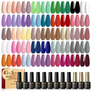 Ernis a ongle-esmalte de uñas de larga duración, gel profesional UV para decoración de uñas, 48 colores
