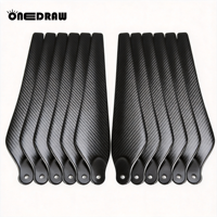 ONEDRAW 3390 Hélice en fibre de carbone de 33 pouces pour drones agricoles T20/T16/T10 – Faible bruit, forte poussée, légère
