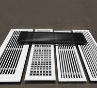 Grille de ventilation en aluminium pour armoire à chaussures, couvercle de refroidissement avec tailles personnalisées et service OEM/ODM