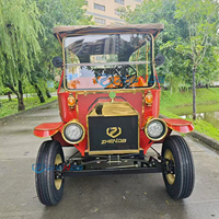 Voiture électrique vintage de style classique, un nouveau modèle au design rétro, idéale pour les besoins de mobilité des personnes âgées.