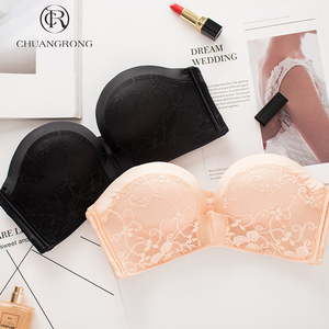 estilo mujer Sexy sin <span class=keywords><strong>tirantes</strong></span> <span class=keywords><strong>sujetador</strong></span> Invisible alambre libre sin costura ropa interior Bralette sin respaldo <span class=keywords><strong>Sujetador</strong></span> Push - Product Image 2