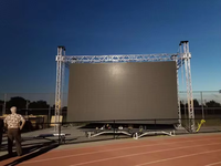 Écran LED extérieur d'étape géante d'affichage de location de la vidéo P3.91 LED de mur de l'intense luminosité LED pour la représentation