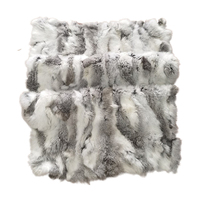 Couverture en fourrure de lapin de luxe, fourrure naturelle véritable et douce, jeté pour l'hiver, chambre à coucher, salon, canapé, décoration ultra confortable
