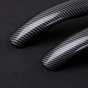 Coprivolante per Auto a 2 metà 38cm 15 pollici coprivolante in Silicone in fibra di carbonio accessori antiscivolo per Auto