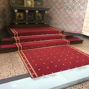 Alfombra perforadora de agujas hecha a máquina Jacquard, alfombra roja para iglesia para eventos y bodas - Product Image 6