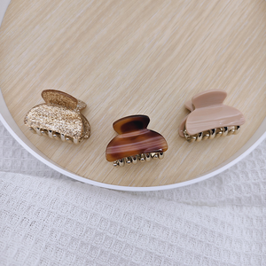 مشابك شعر بلاستيكية صغيرة عالية الجودة بألوان هندسية عصرية للنساء والفتيات، بيع بالجملة - Product Image 5